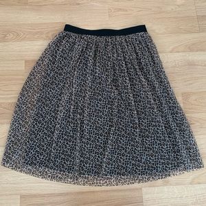 a new day Leopard Print Midi Skirt